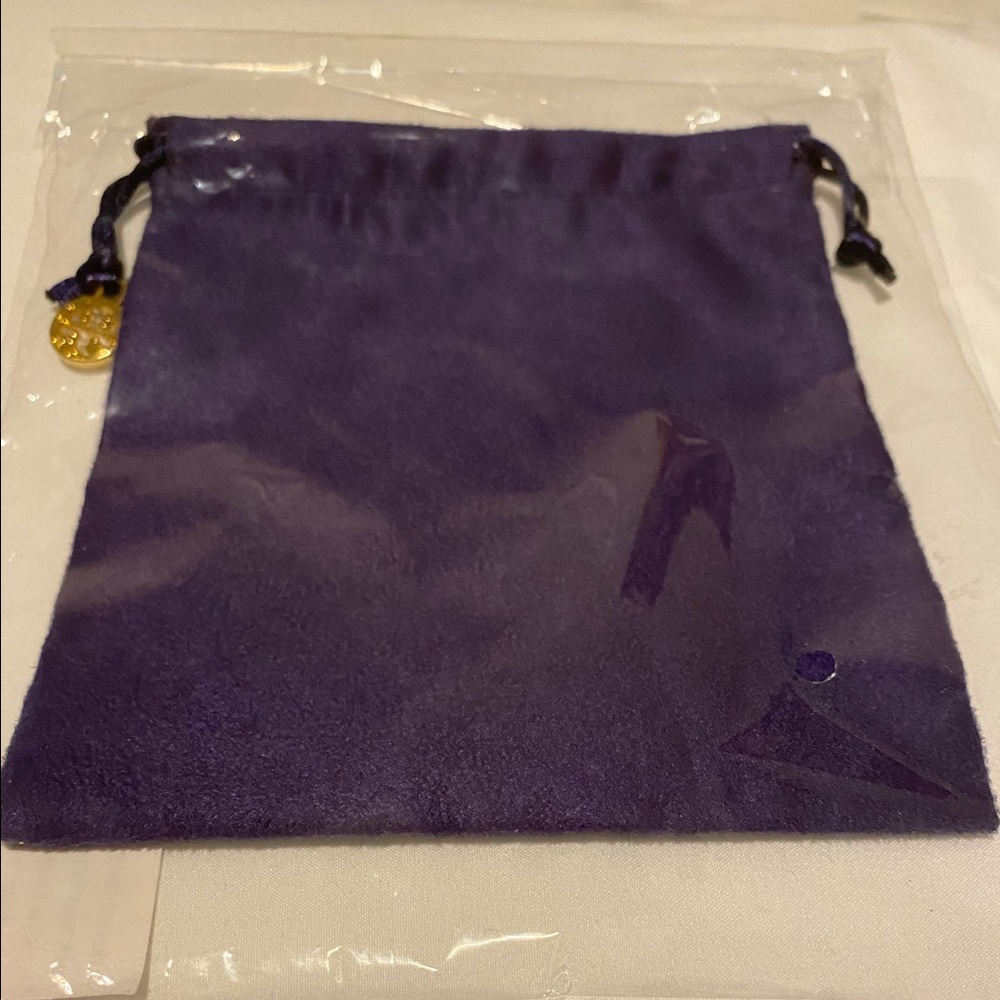 Tory Burch Jewelry Bag Purple Medium
